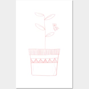 Hand Drawn Plant Posters and Art